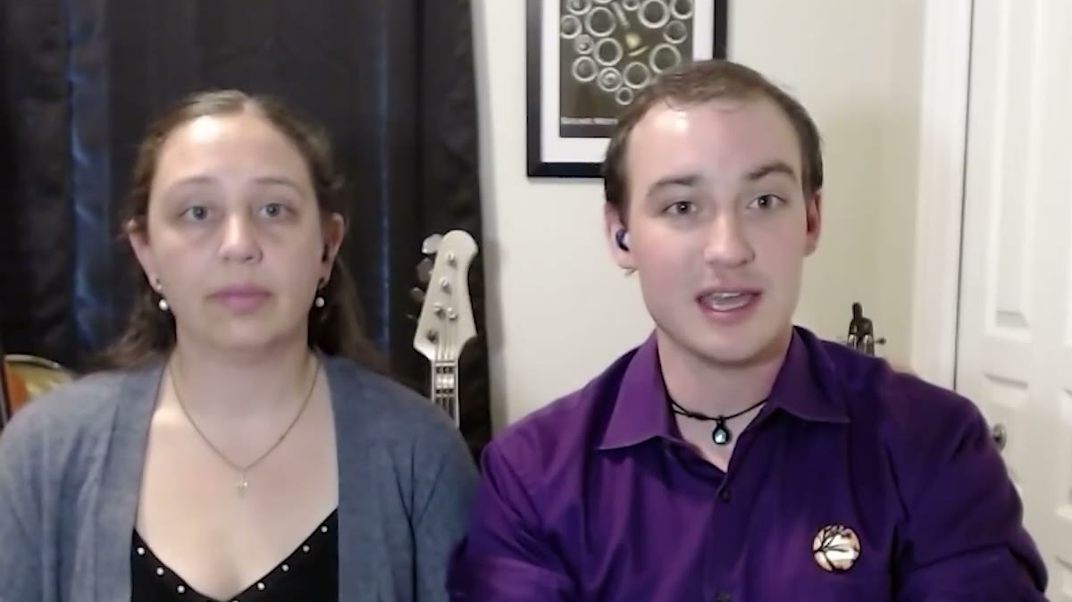 Cathryn and Jack, hosting in Boise, Idaho, in the video.